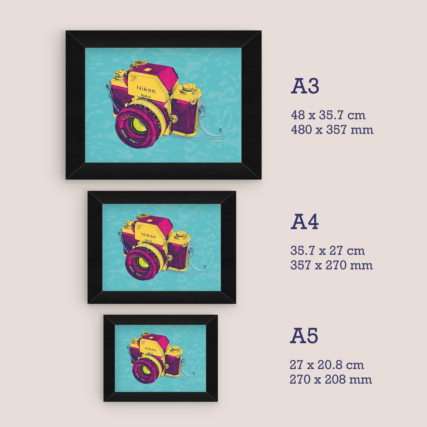 Vintage camera poster