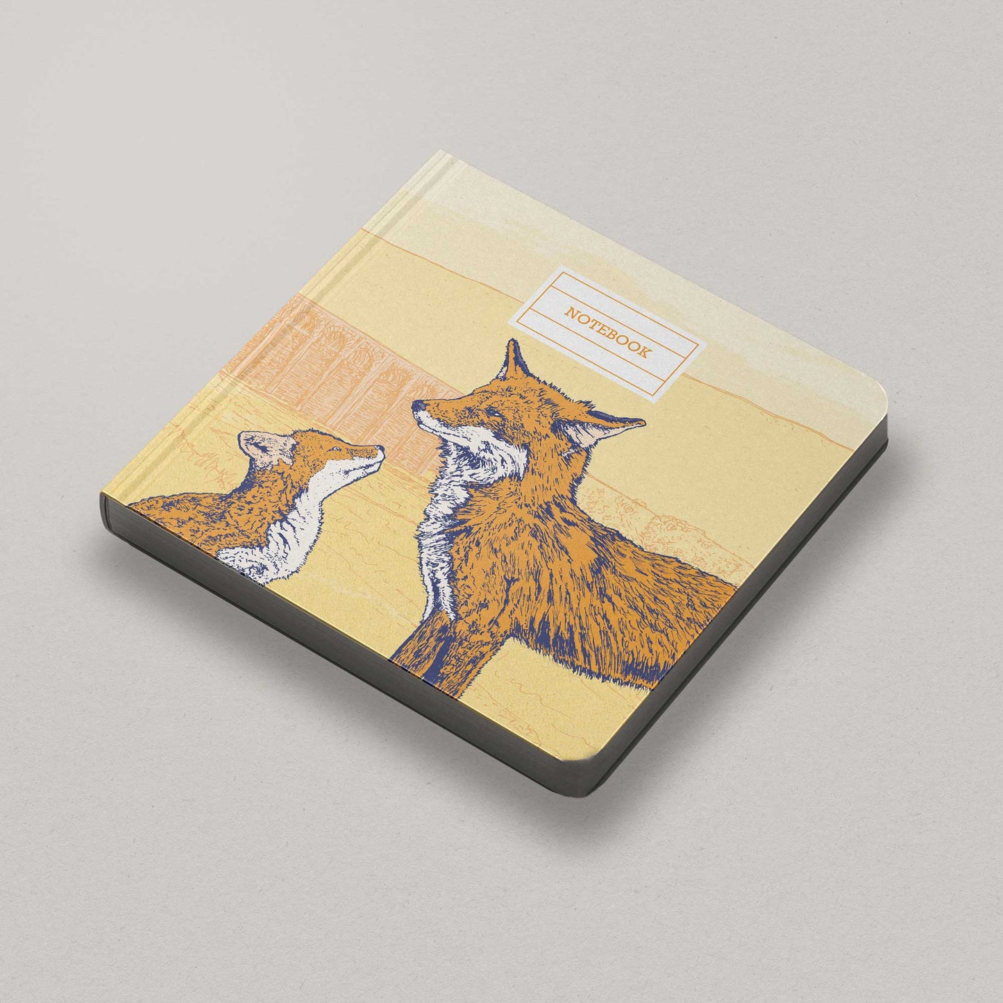 Fox illustration notebook by Bejojoart