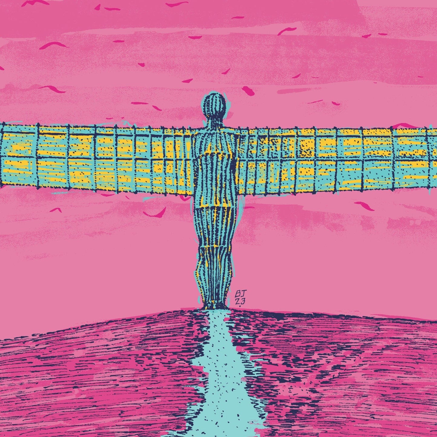 Angel of the North - Bejojoart