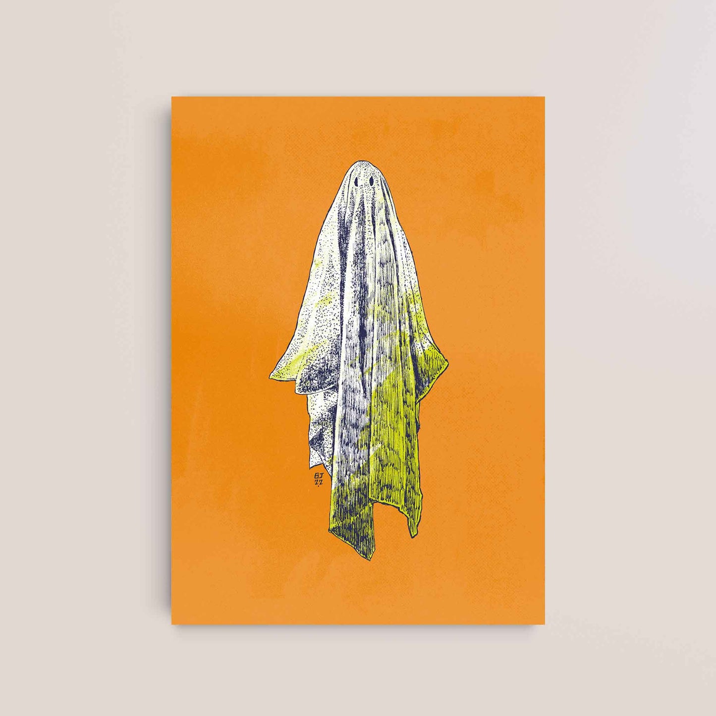 Ghost – Minimalist Art Print - Bejojoart