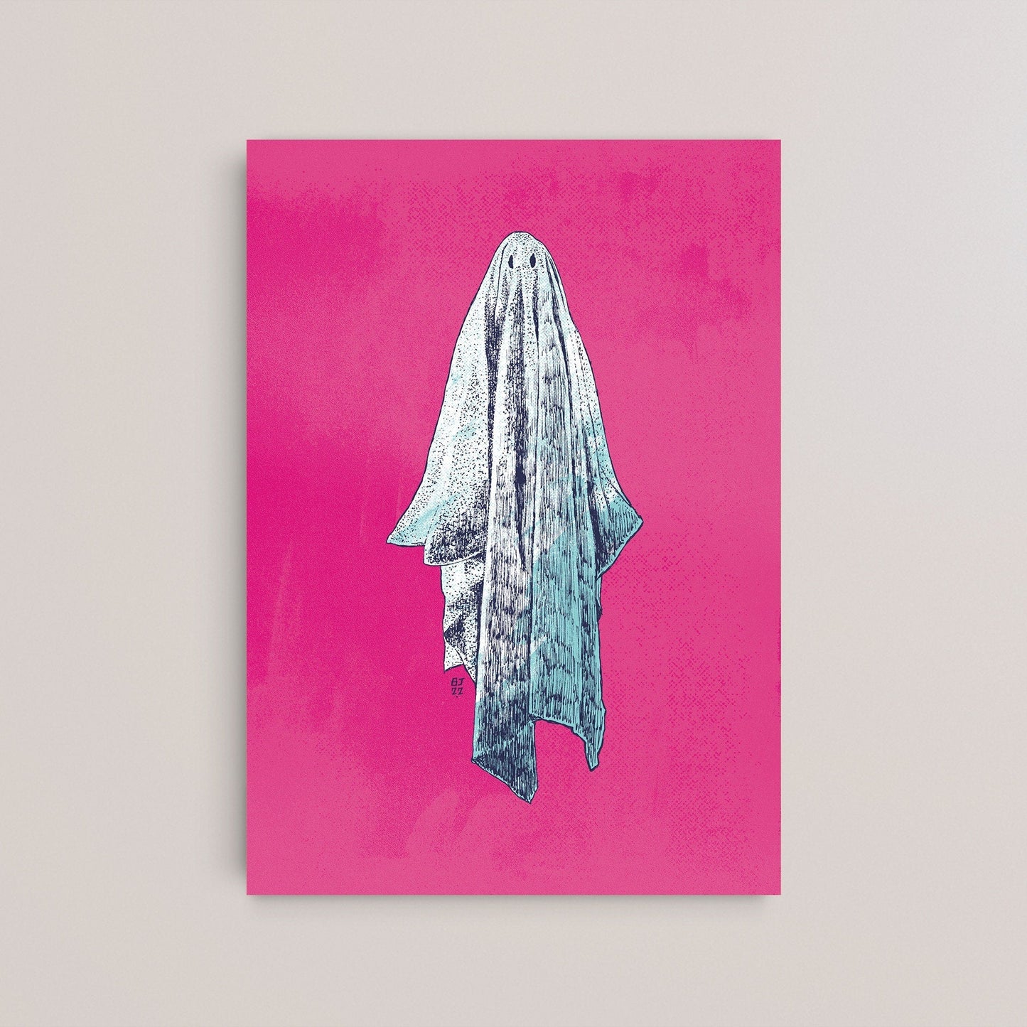Ghost – Minimalist Art Print - Bejojoart