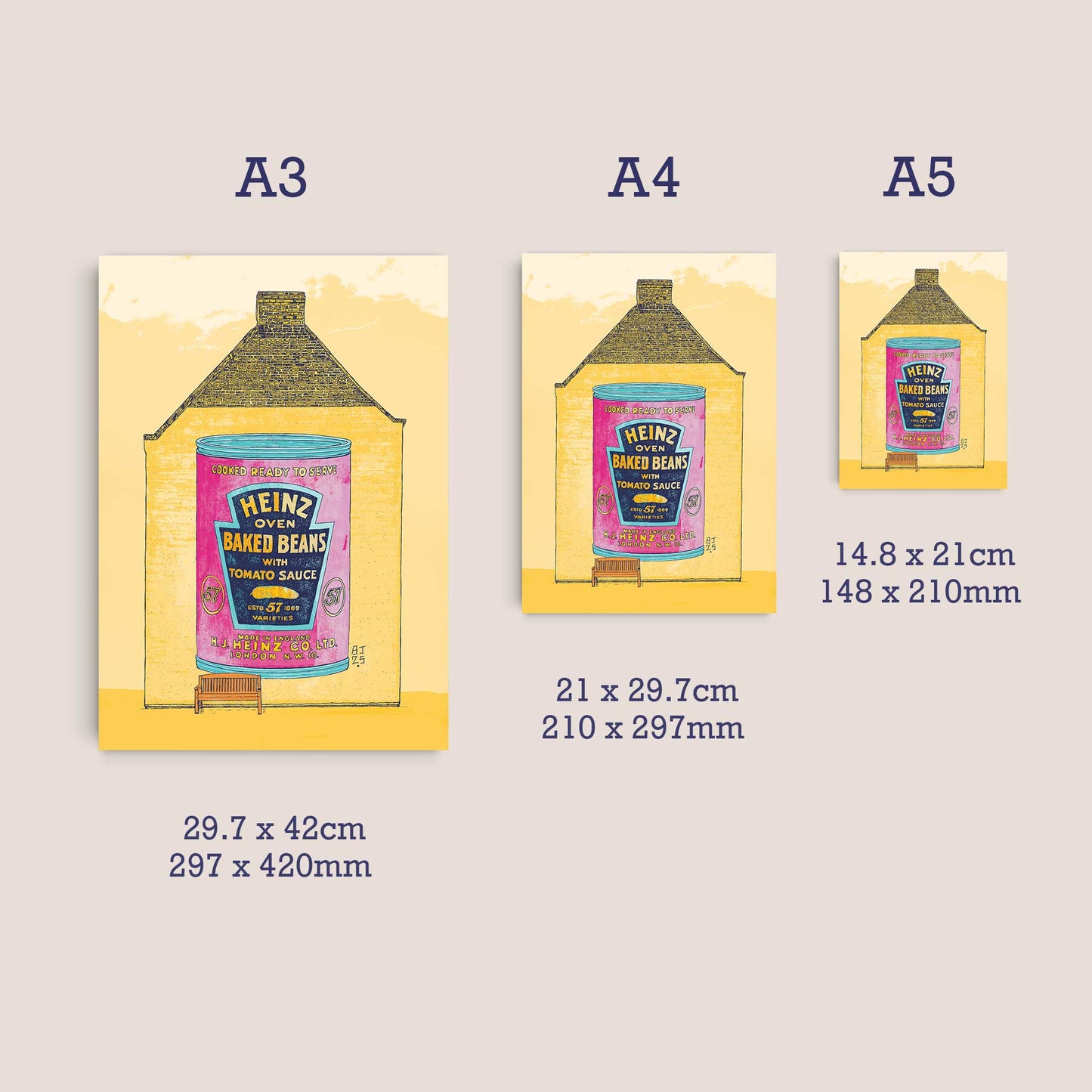 Heinz Baked Beans Mural Art Print – Pop Art Wall Decor - Bejojoart