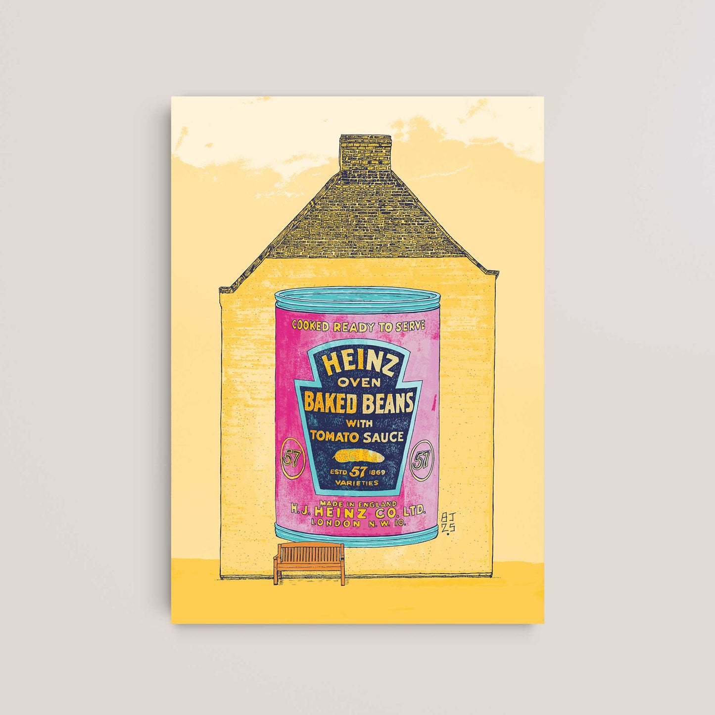 Heinz Baked Beans Mural Art Print – Pop Art Wall Decor - Bejojoart