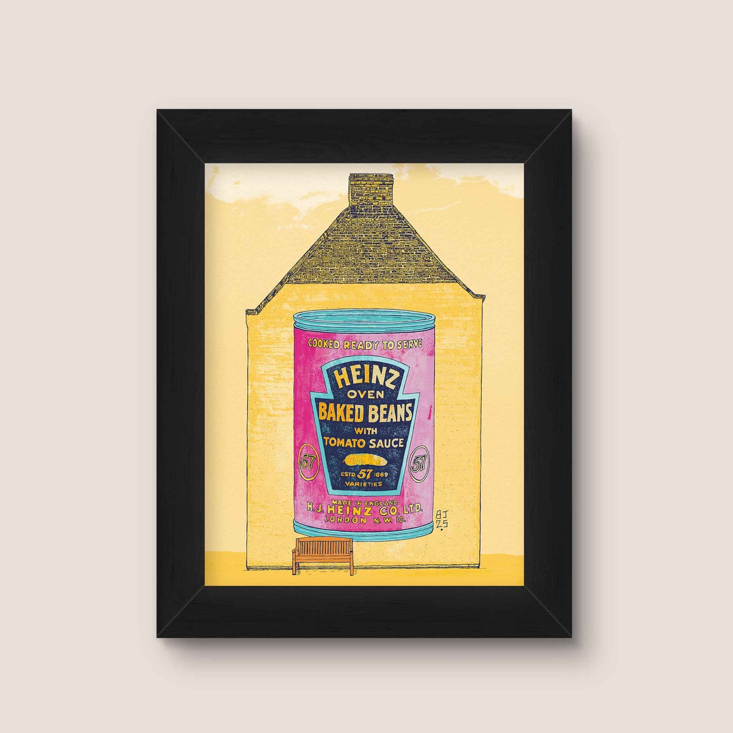 Heinz Baked Beans Mural Art Print – Pop Art Wall Decor - Bejojoart