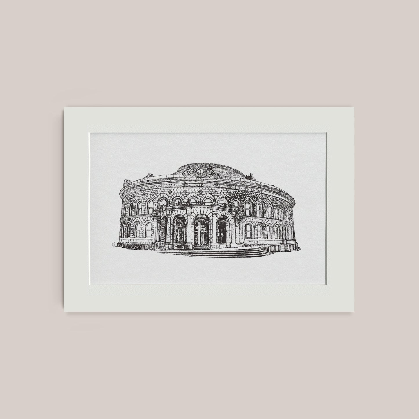 Leeds Corn Exchange Black & White print - Bejojoart