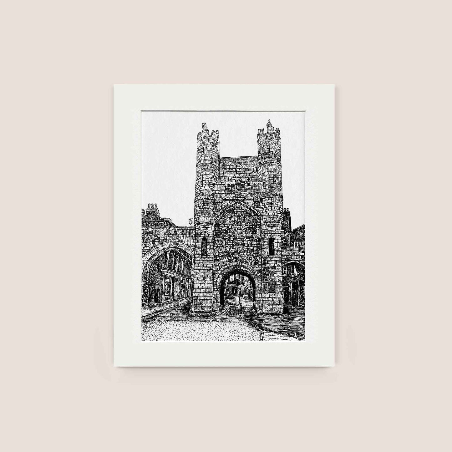 Monk Bar Black & White print - Bejojoart