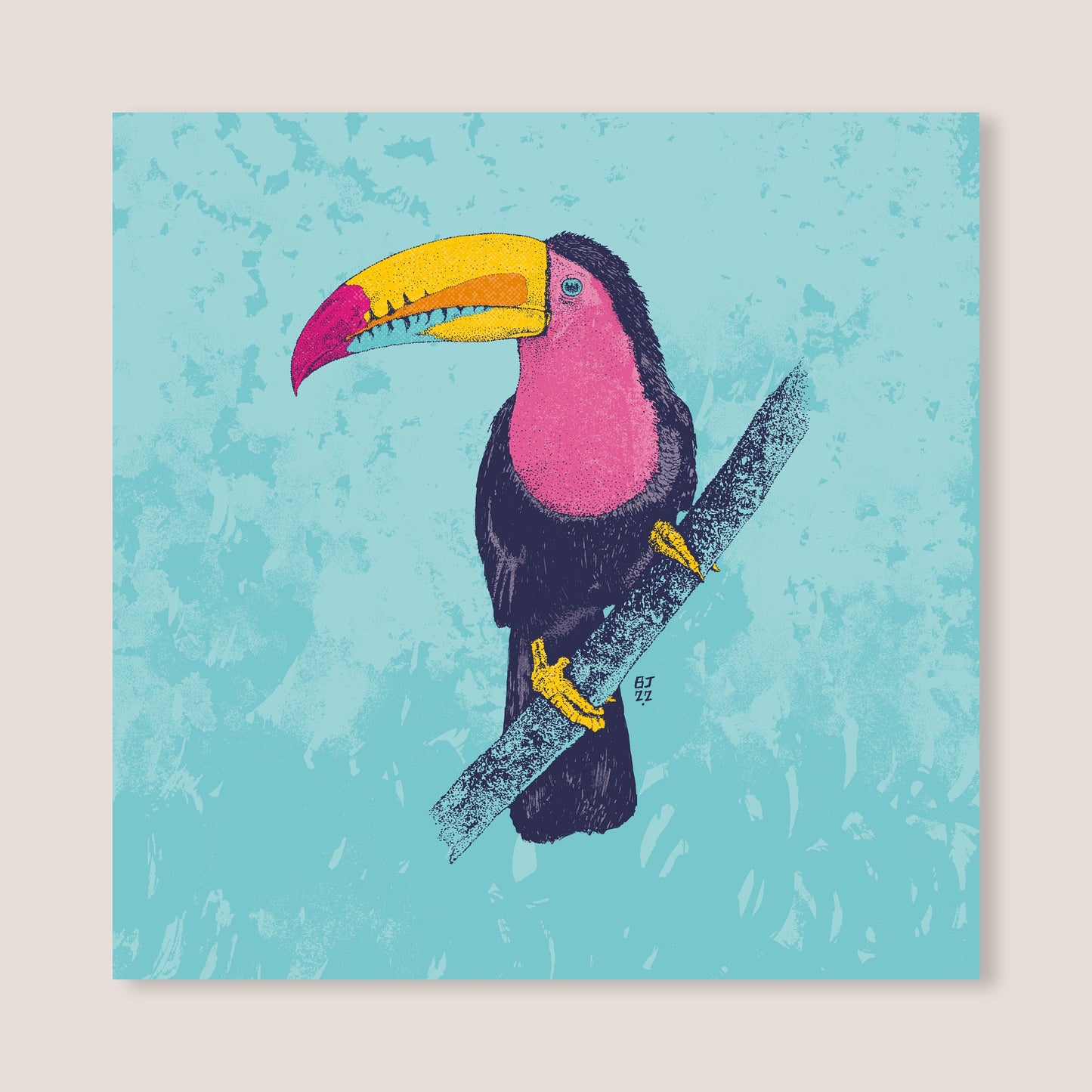 Toucan card - Bejojoart