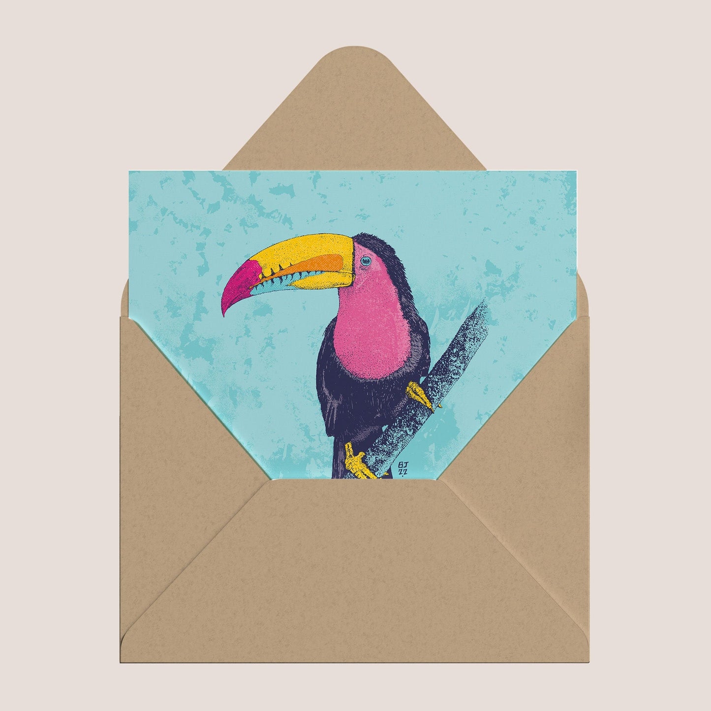Toucan card - Bejojoart