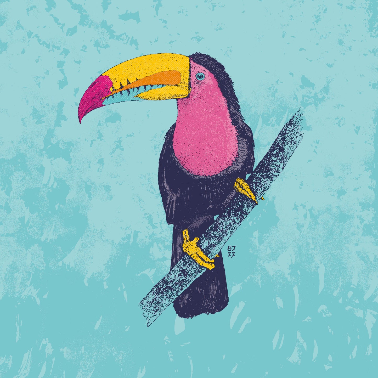Toucan card - Bejojoart