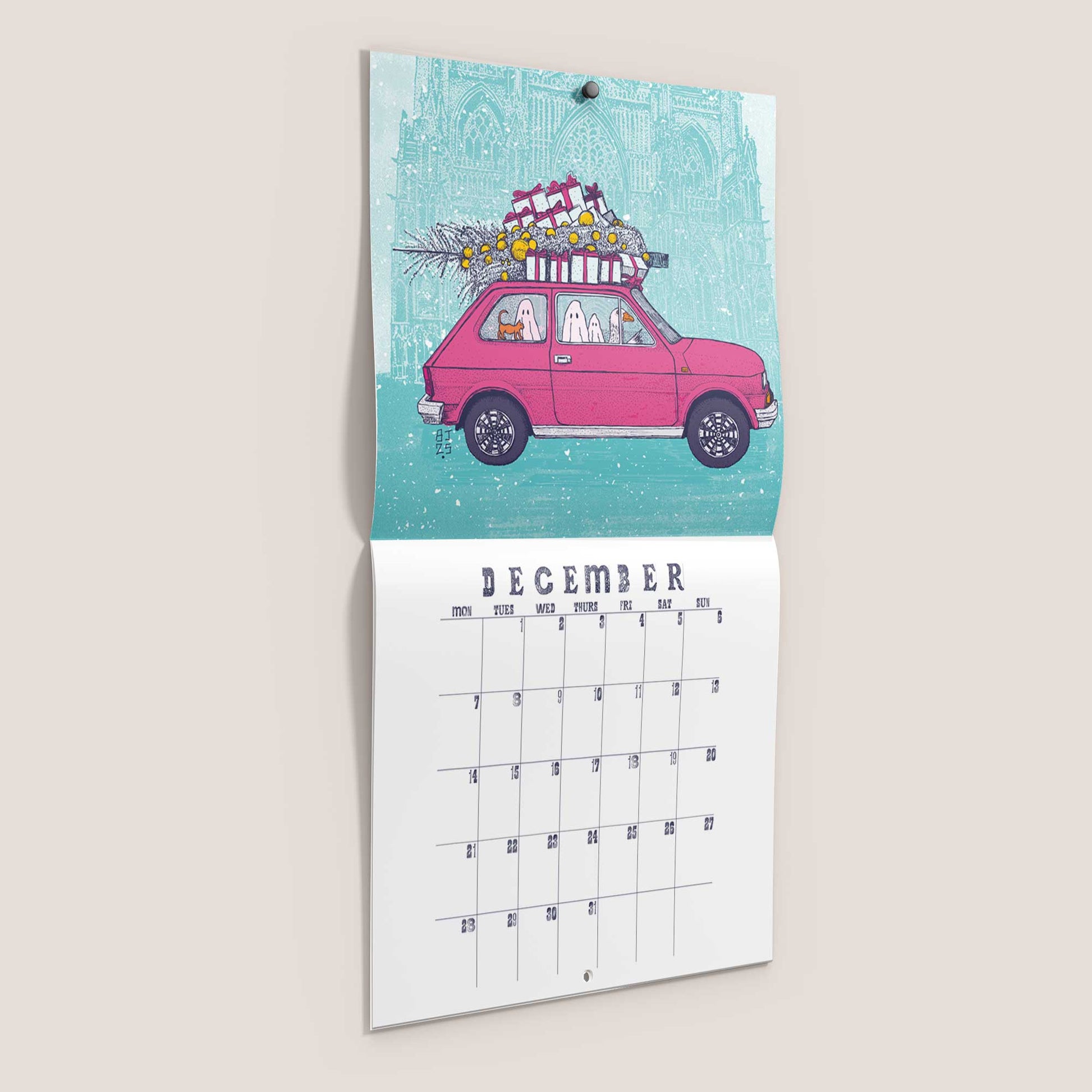 2026 Wall Calendar - Bejojoart's Favorite Yotk Print Designs Collection - Bejojoart