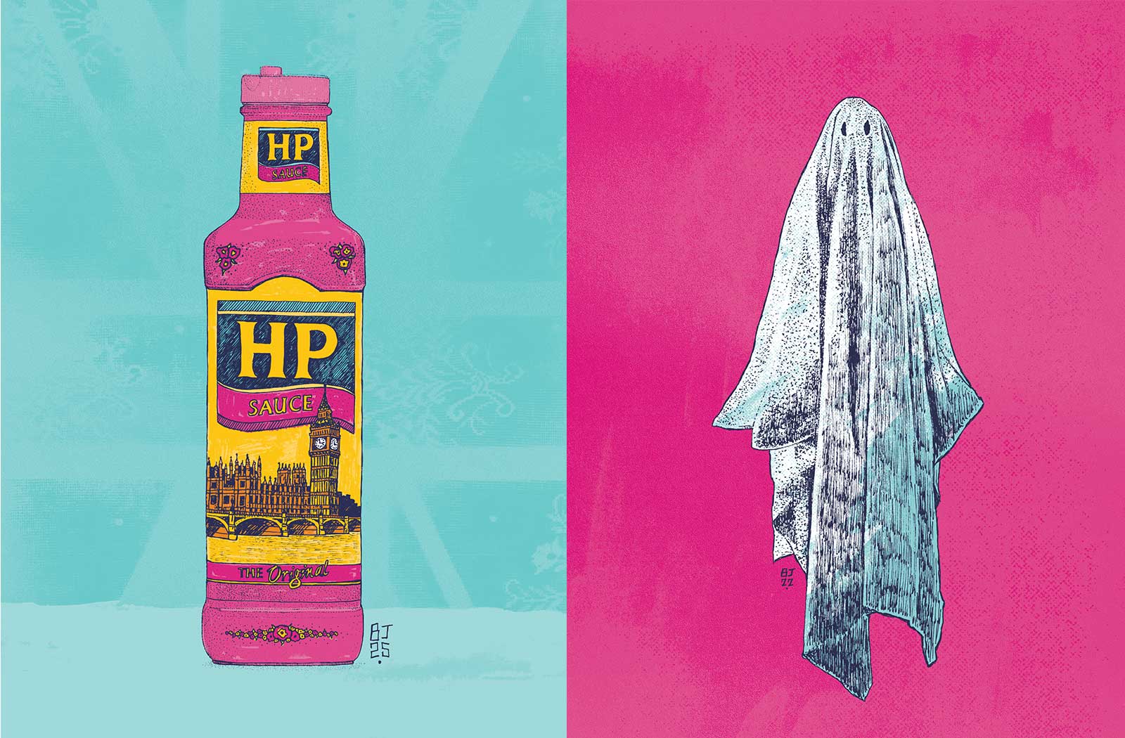 A Splash of Colour – HP Sauce Print 🎨🍽️