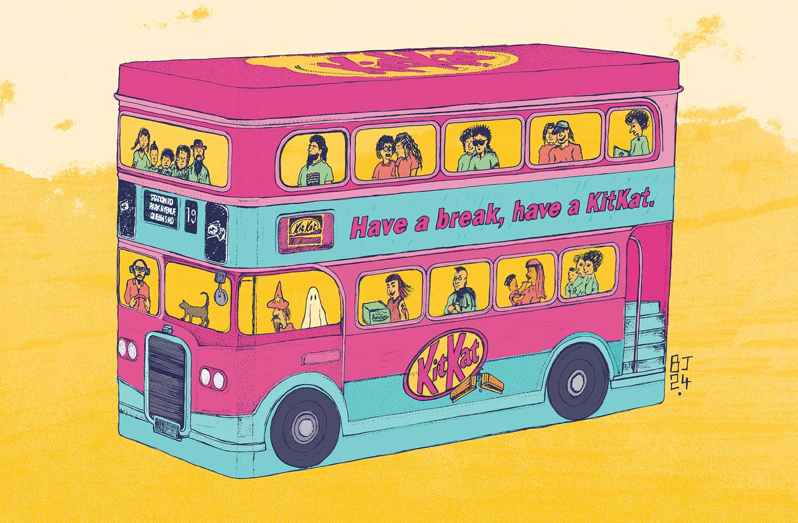 Hop on the Kit-Kat Bus