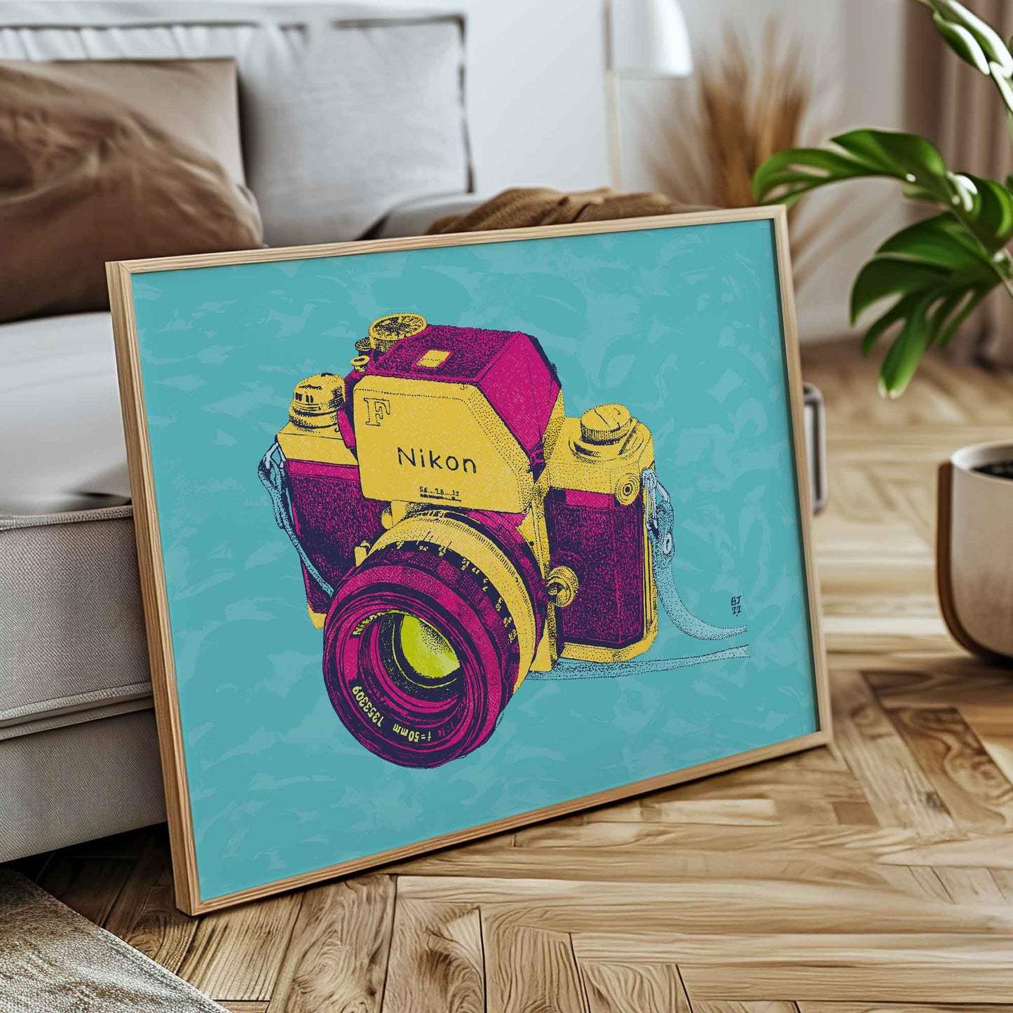 Vintage camera poster