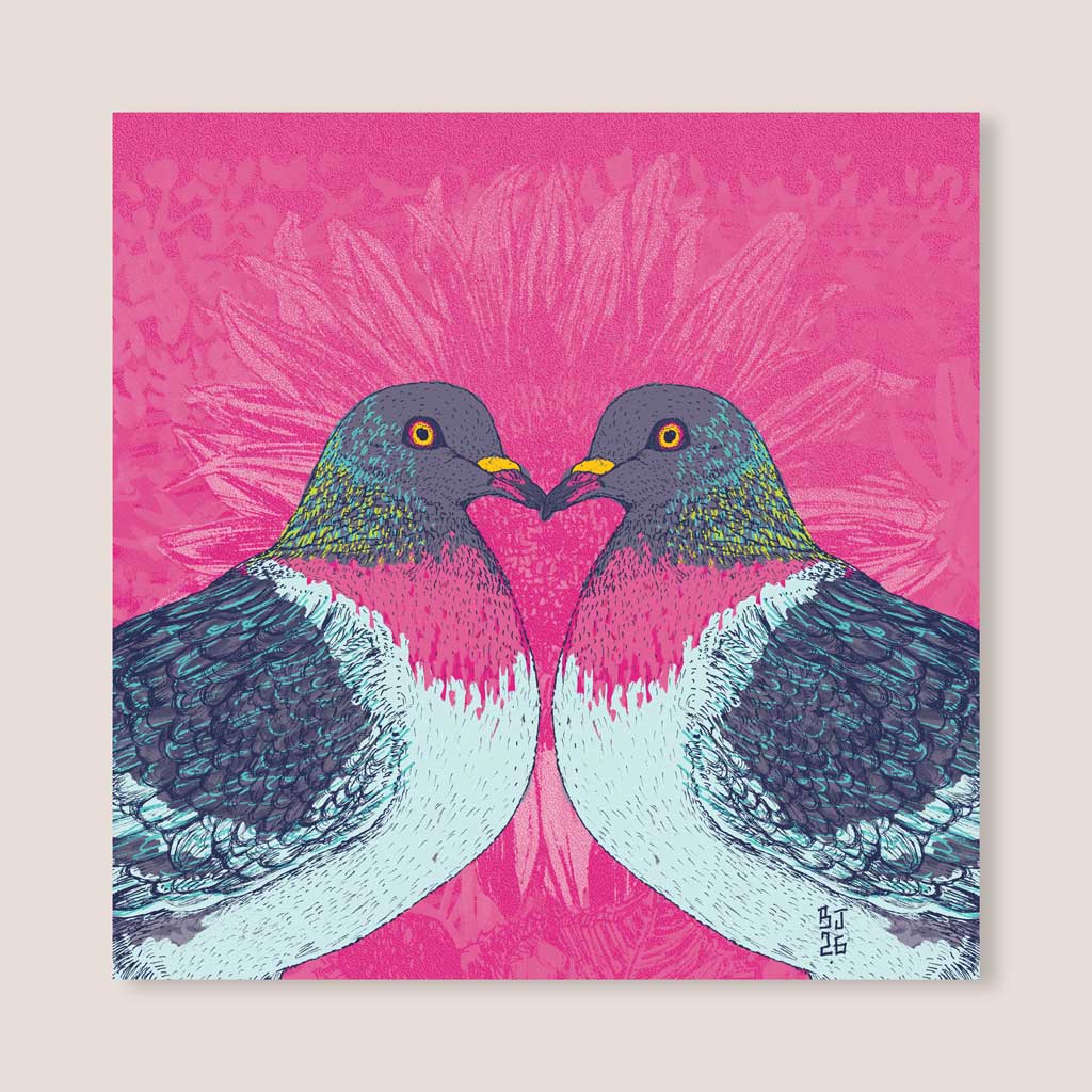 Love Pigeons – Illustrated Greeting Card