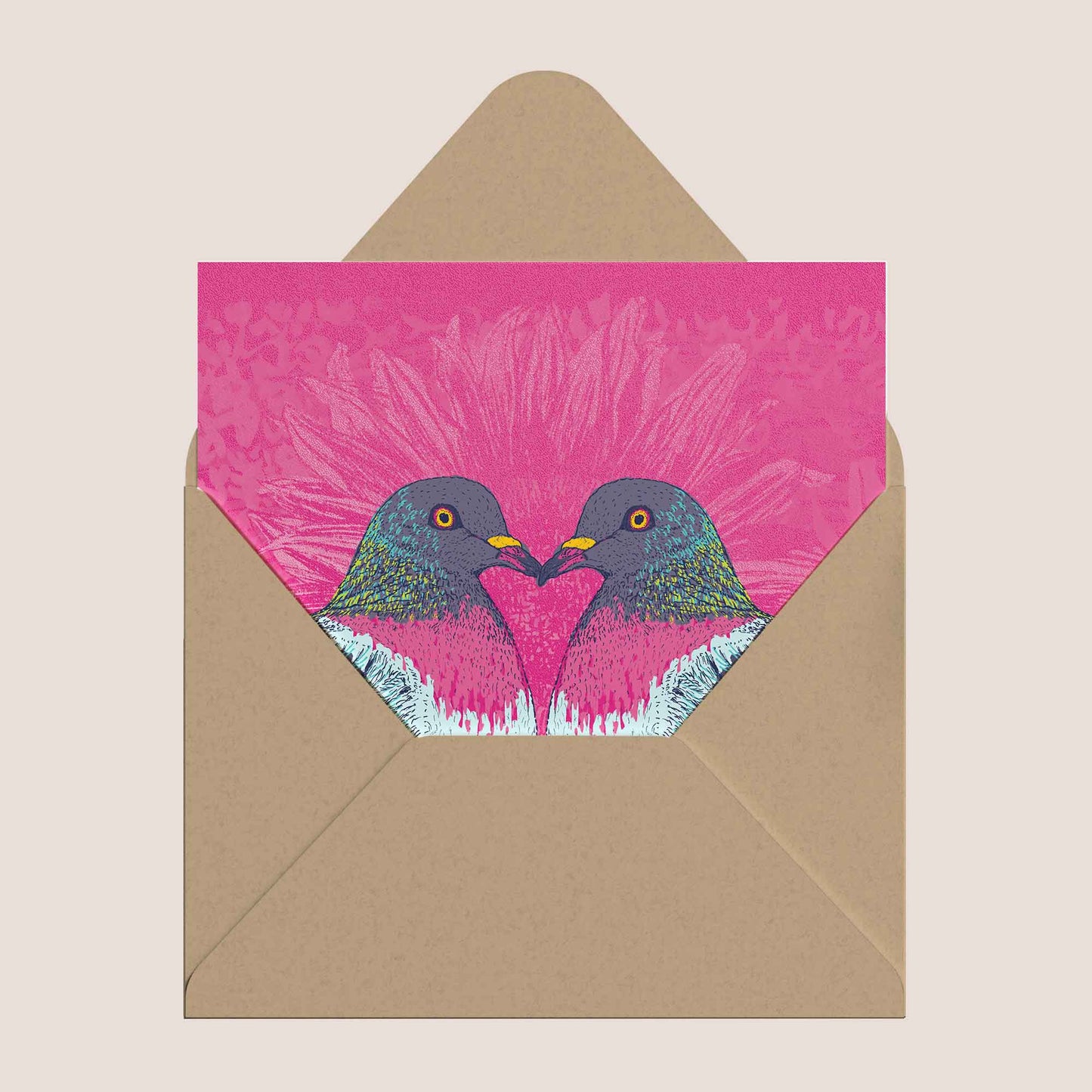 Love Pigeons – Illustrated Greeting Card