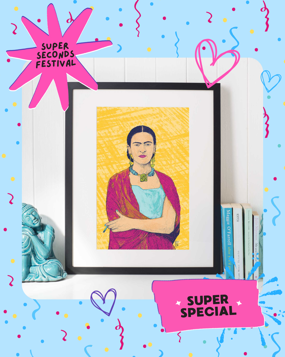 Frida portrait - End-of-Line Print