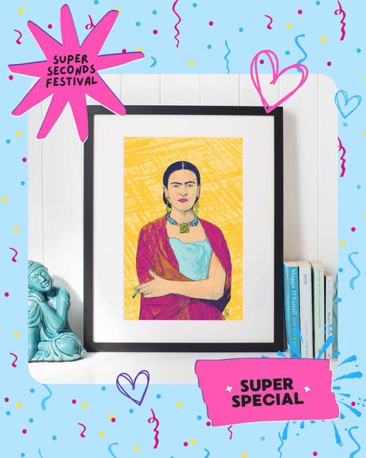 Frida portrait - End-of-Line Print
