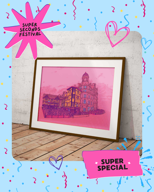 Manchester Shambles (pink) - Test print