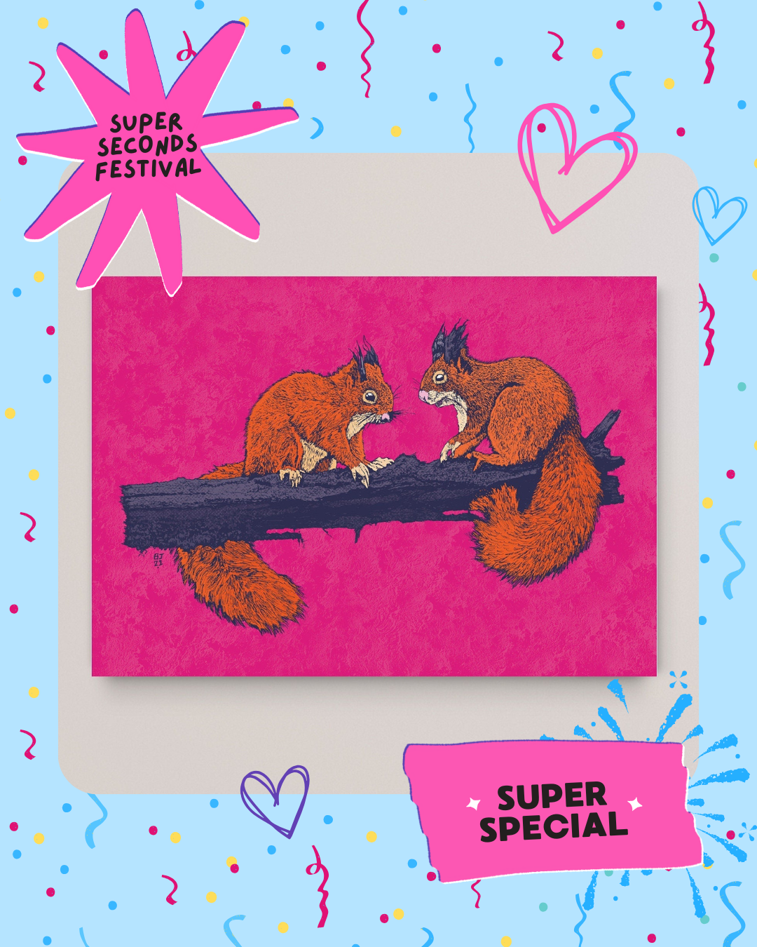 Red squirrels - Test print