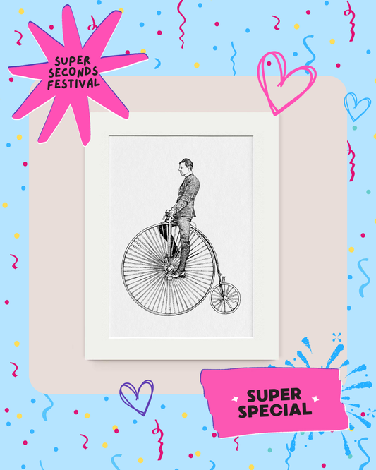 Penny-farthing Black & White print