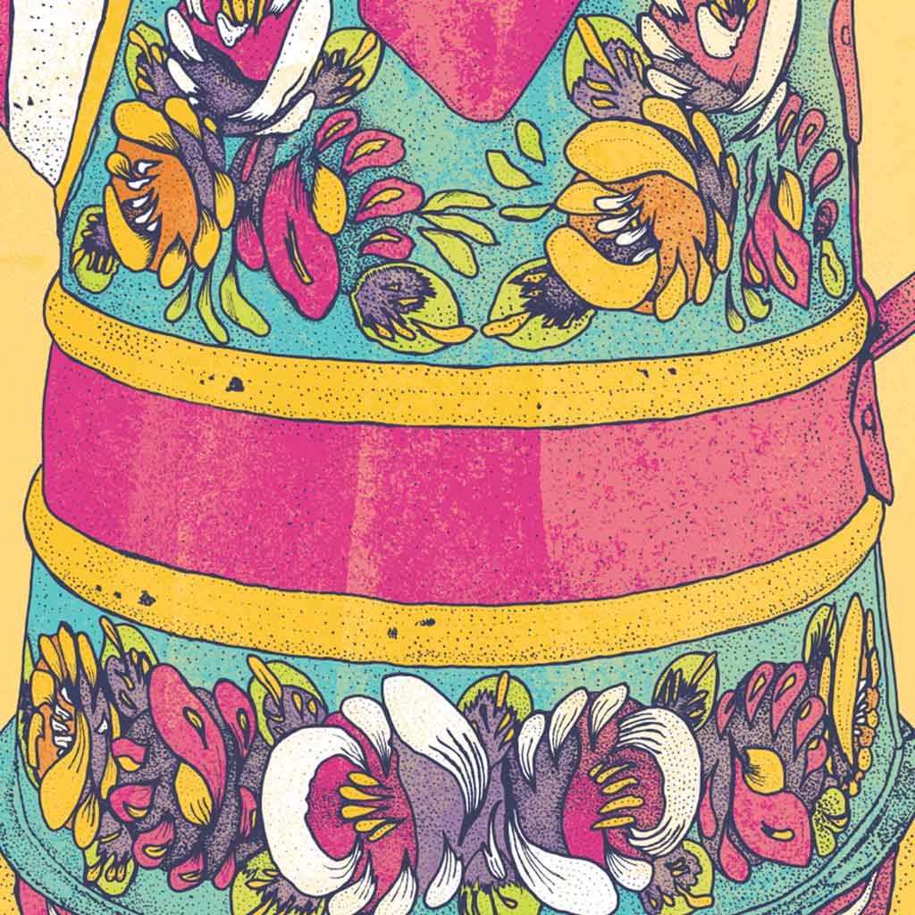 Roses and Castles Art Print