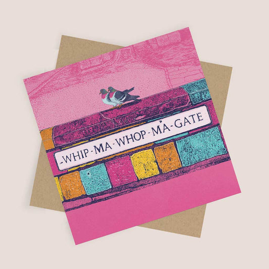 Whip-Ma-Whop-Ma-Gate pop art greeting card