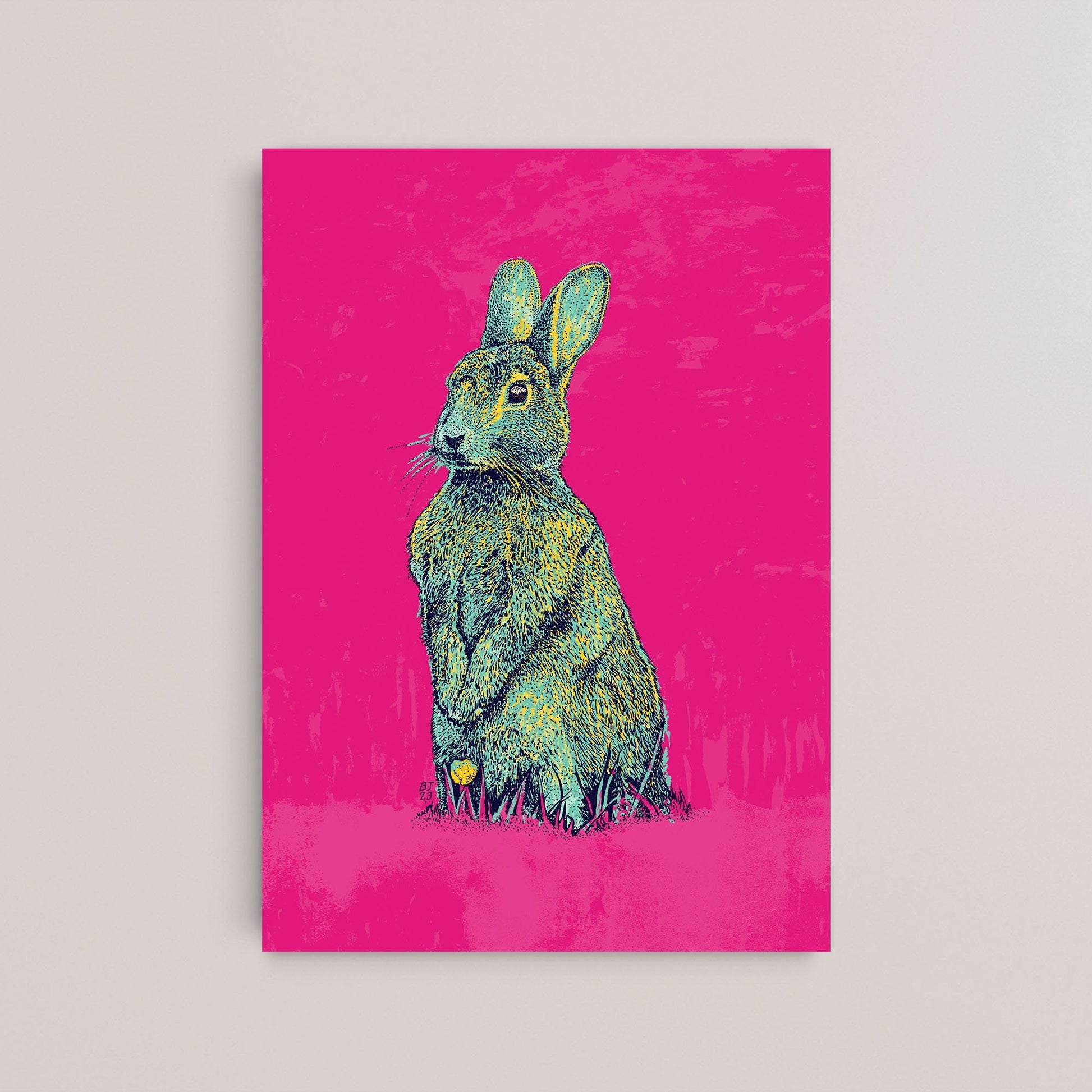 Blue Rabbit - Bejojoart
