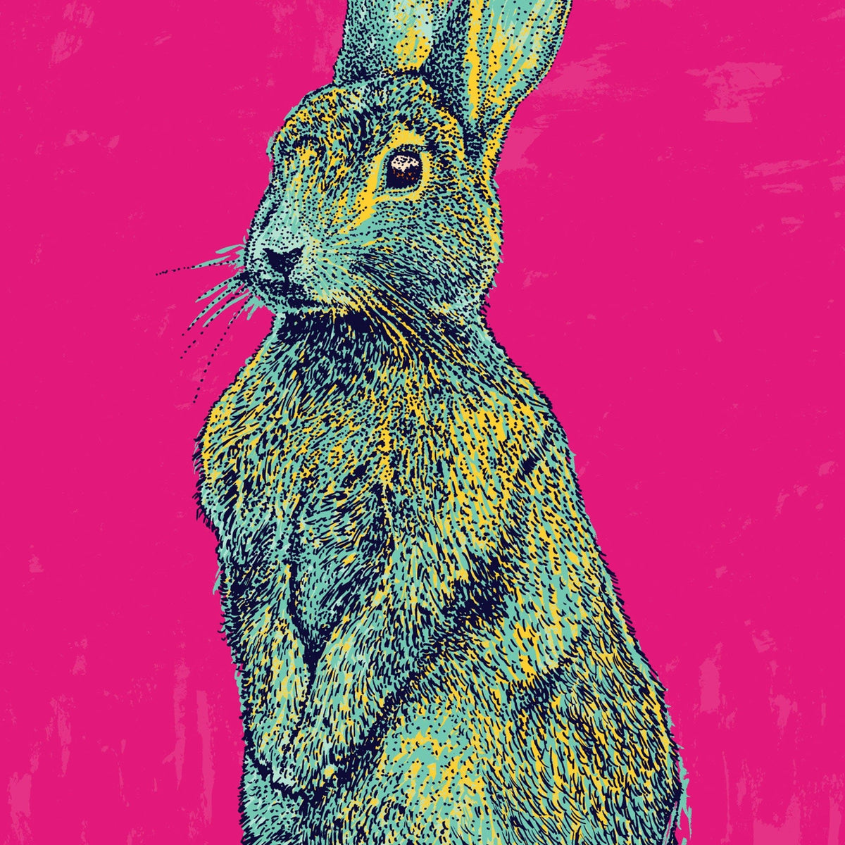 Blur Rabbit Blue Rabbit – Bejojoart