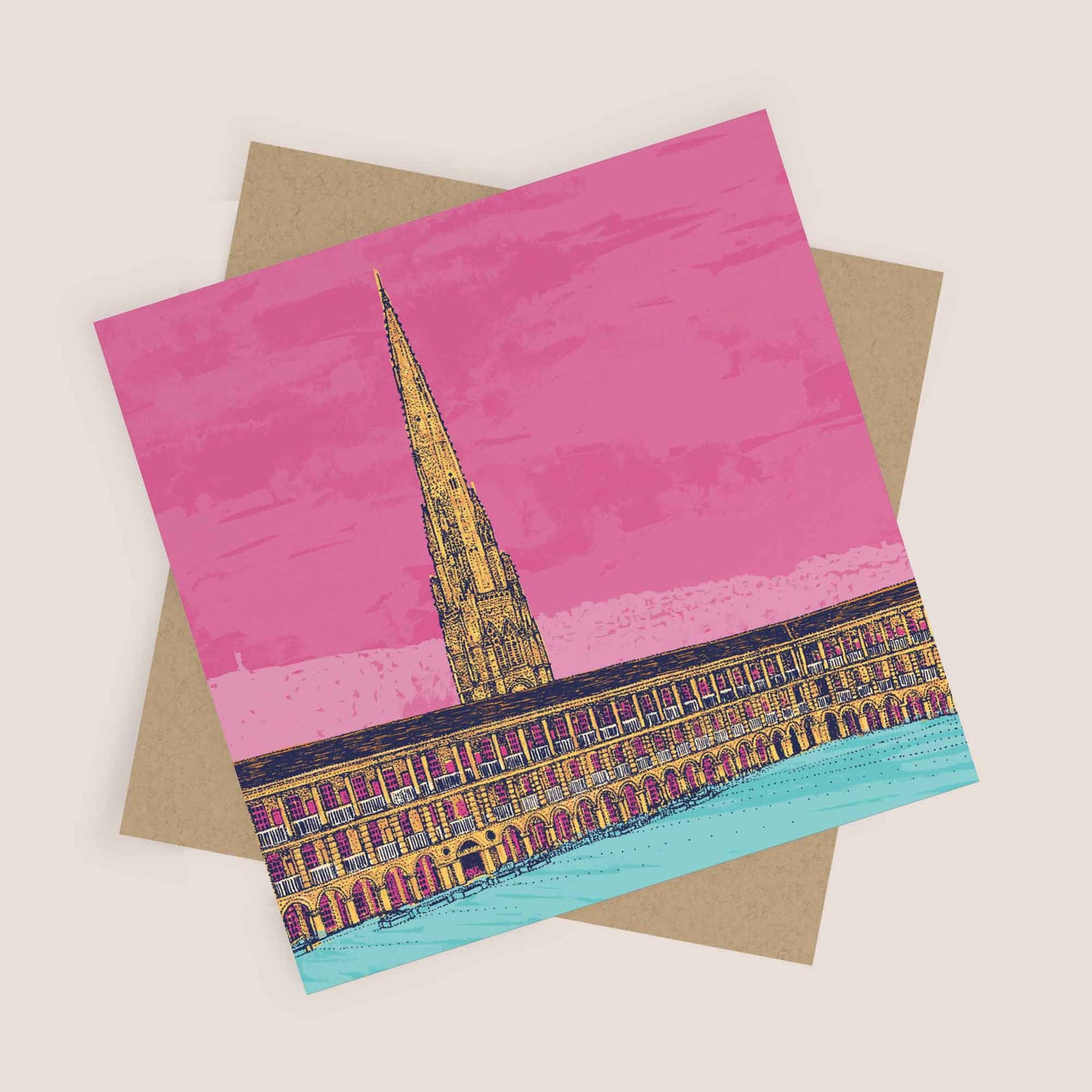 The Piece Hall Halifax Greetings Card