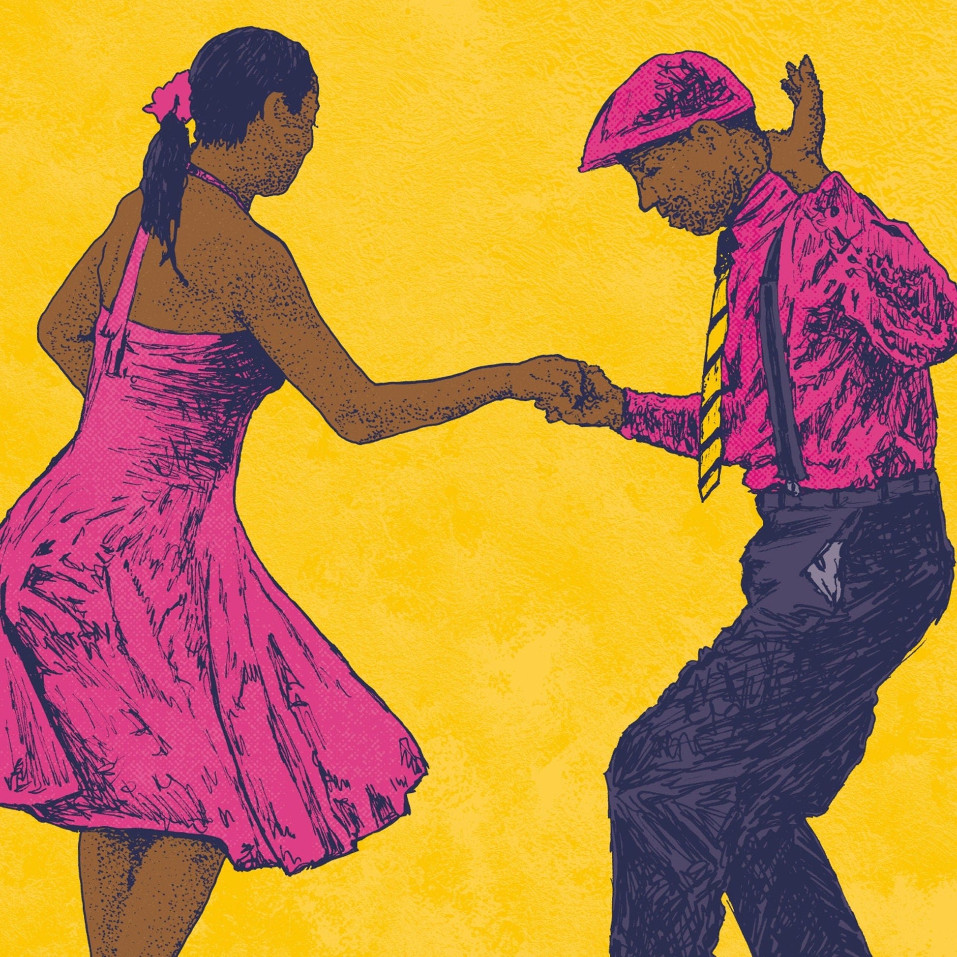 Dancing couple - Bejojoart