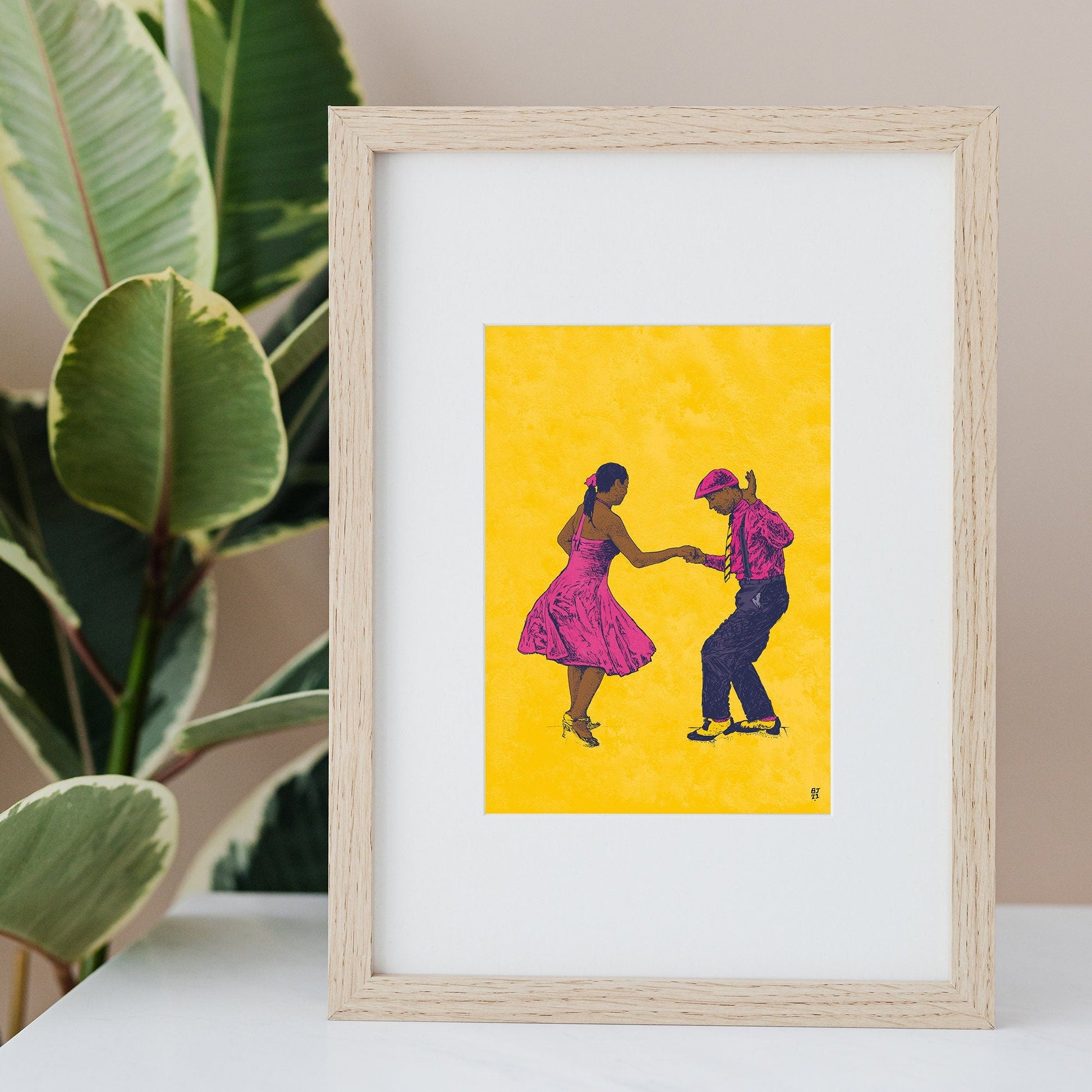 Dancing couple - Bejojoart