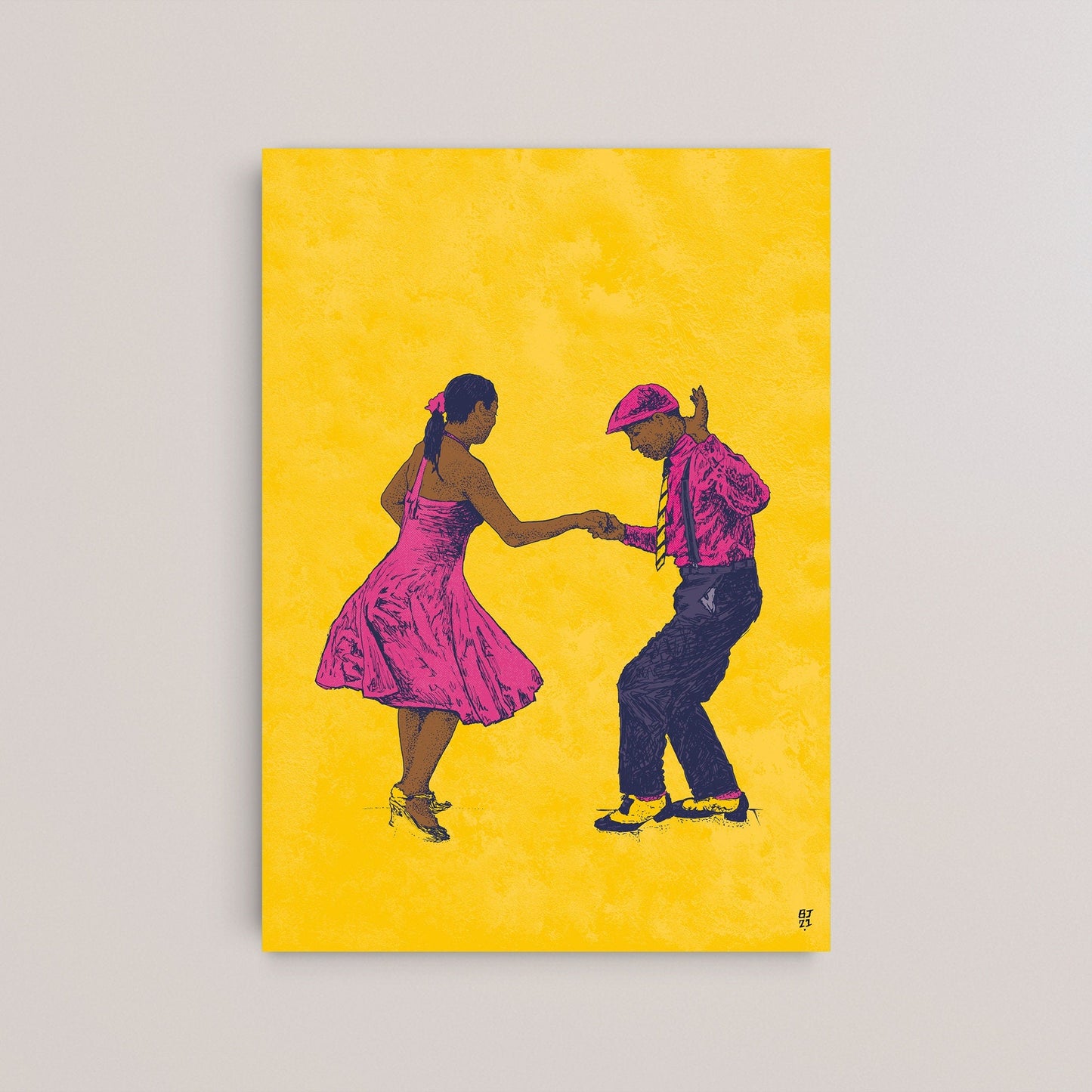 Dancing couple - Bejojoart