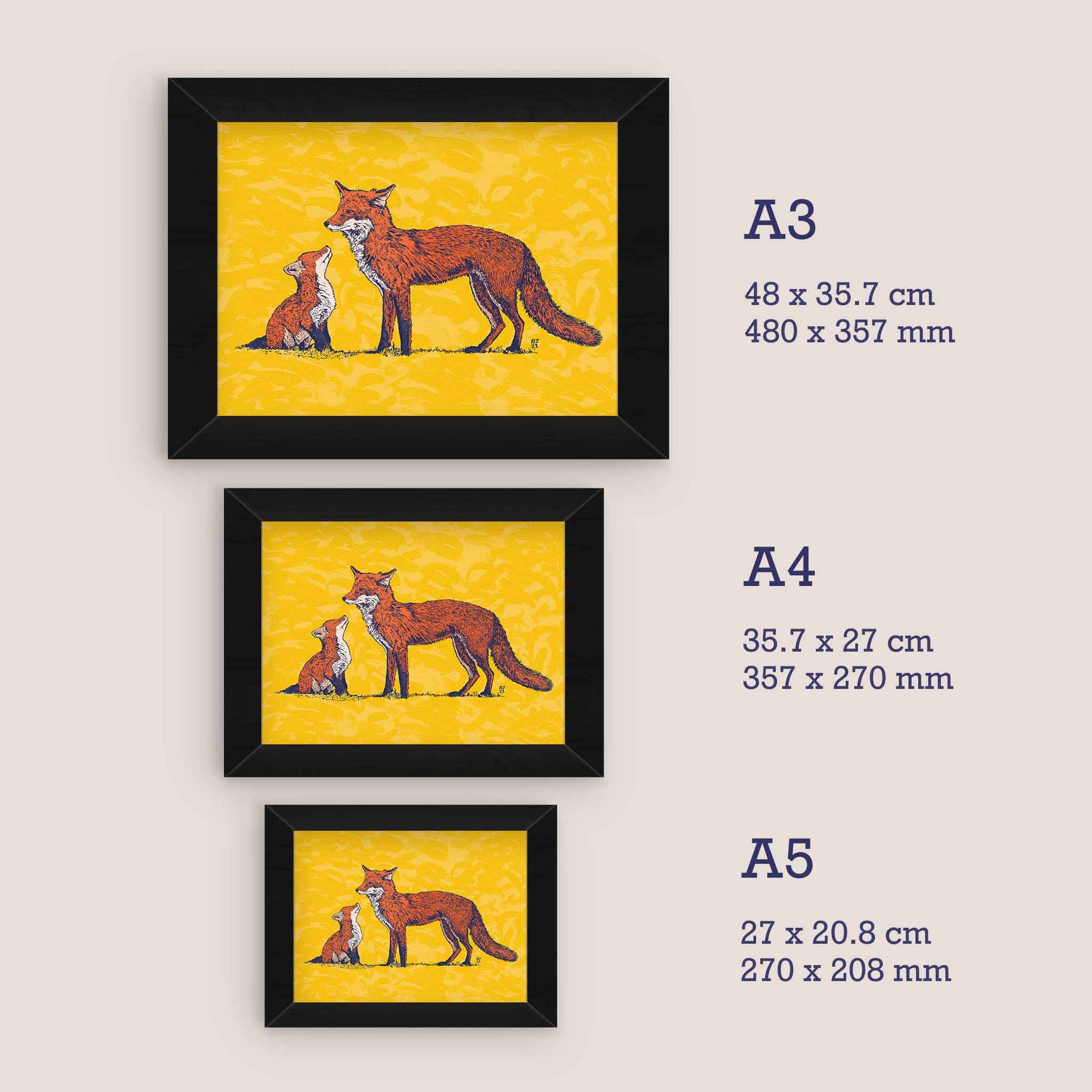 Foxes - Bejojoart