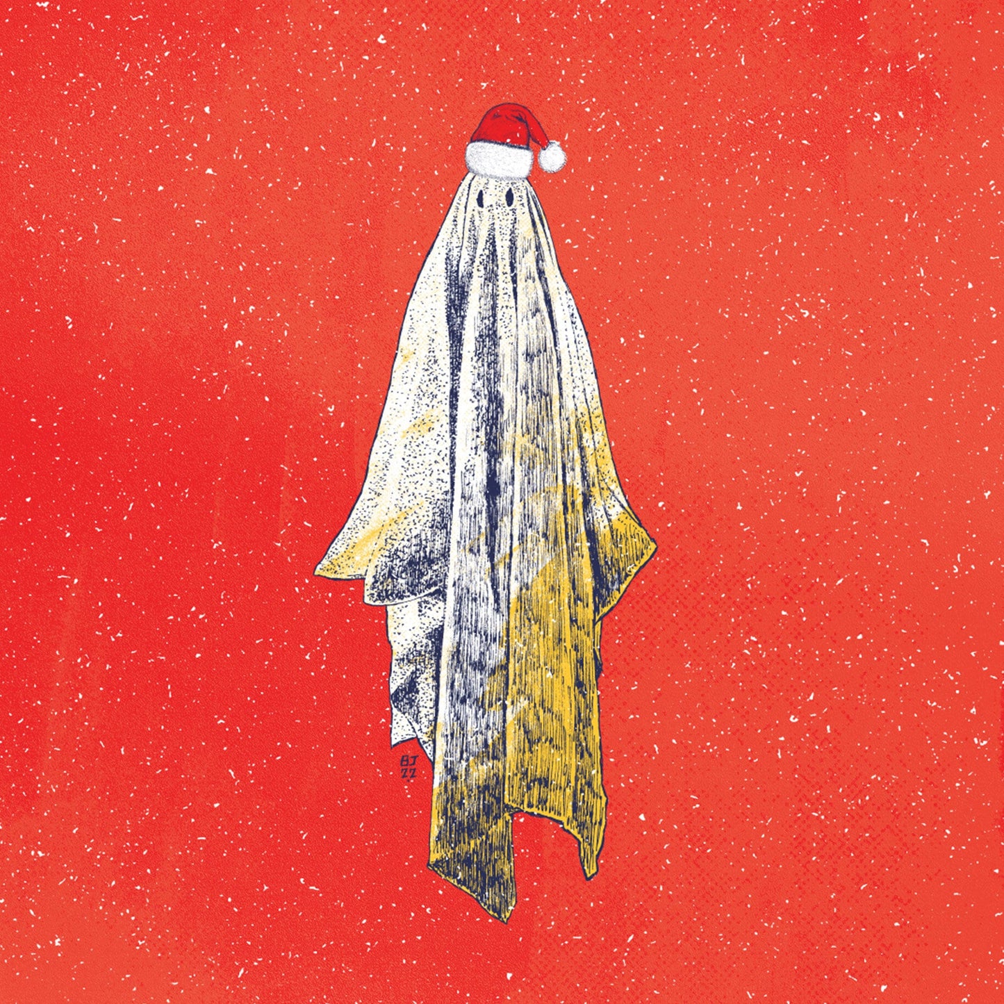 Ghost Christmas card - Bejojoart
