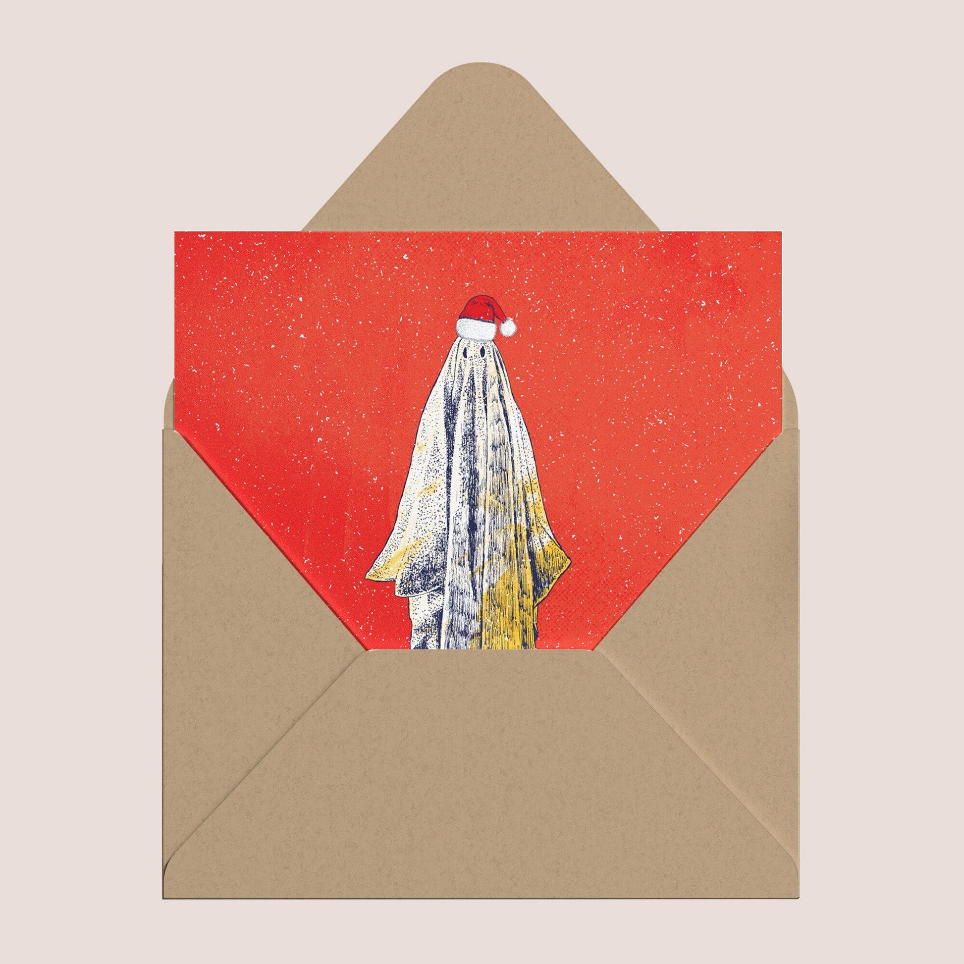 Ghost Christmas card - Bejojoart