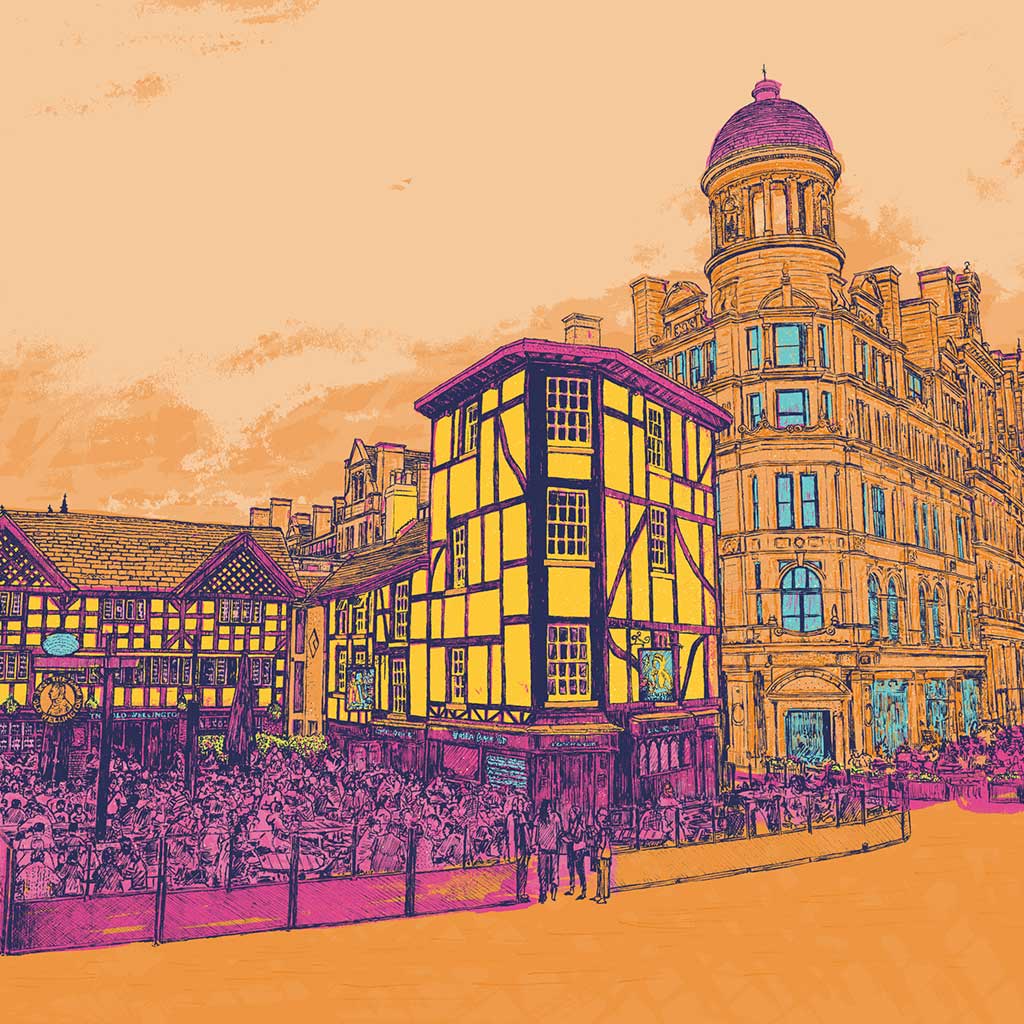 Manchester shambles square - Bejojoart