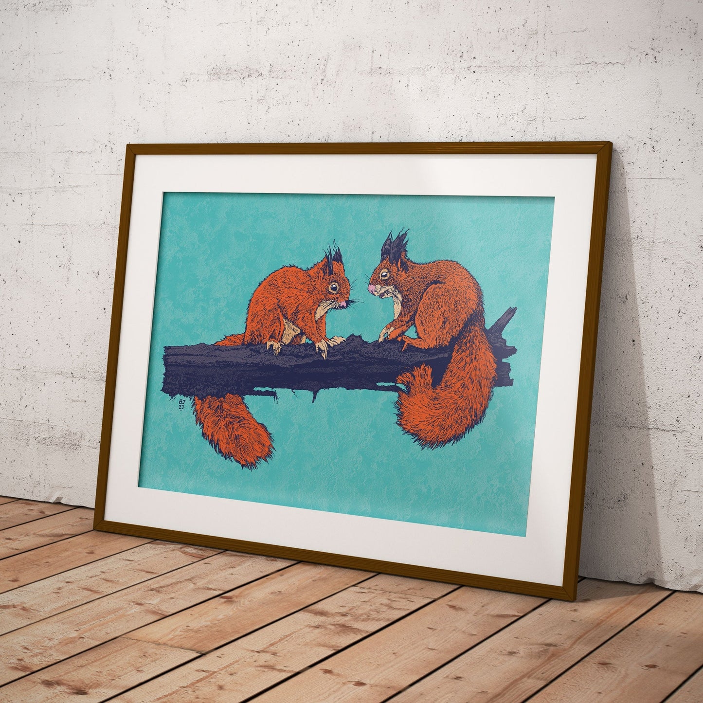 Red squirrels - Bejojoart