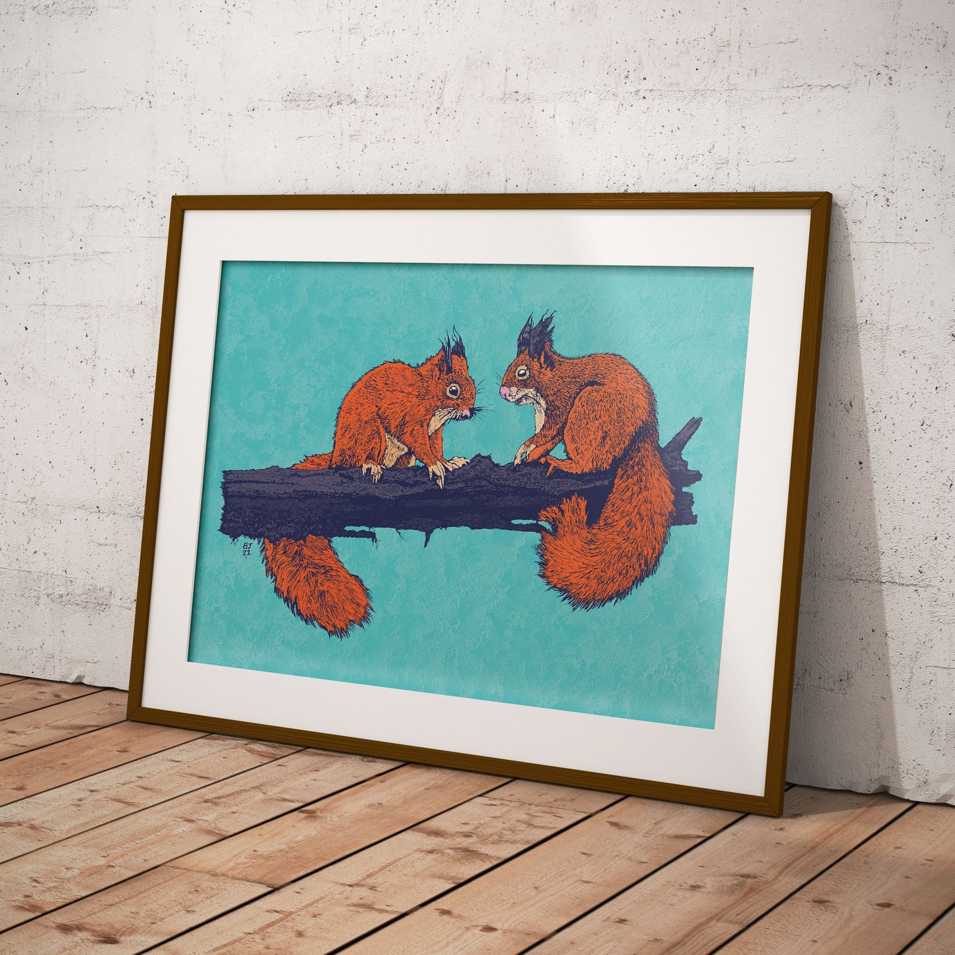 Red squirrels - Bejojoart