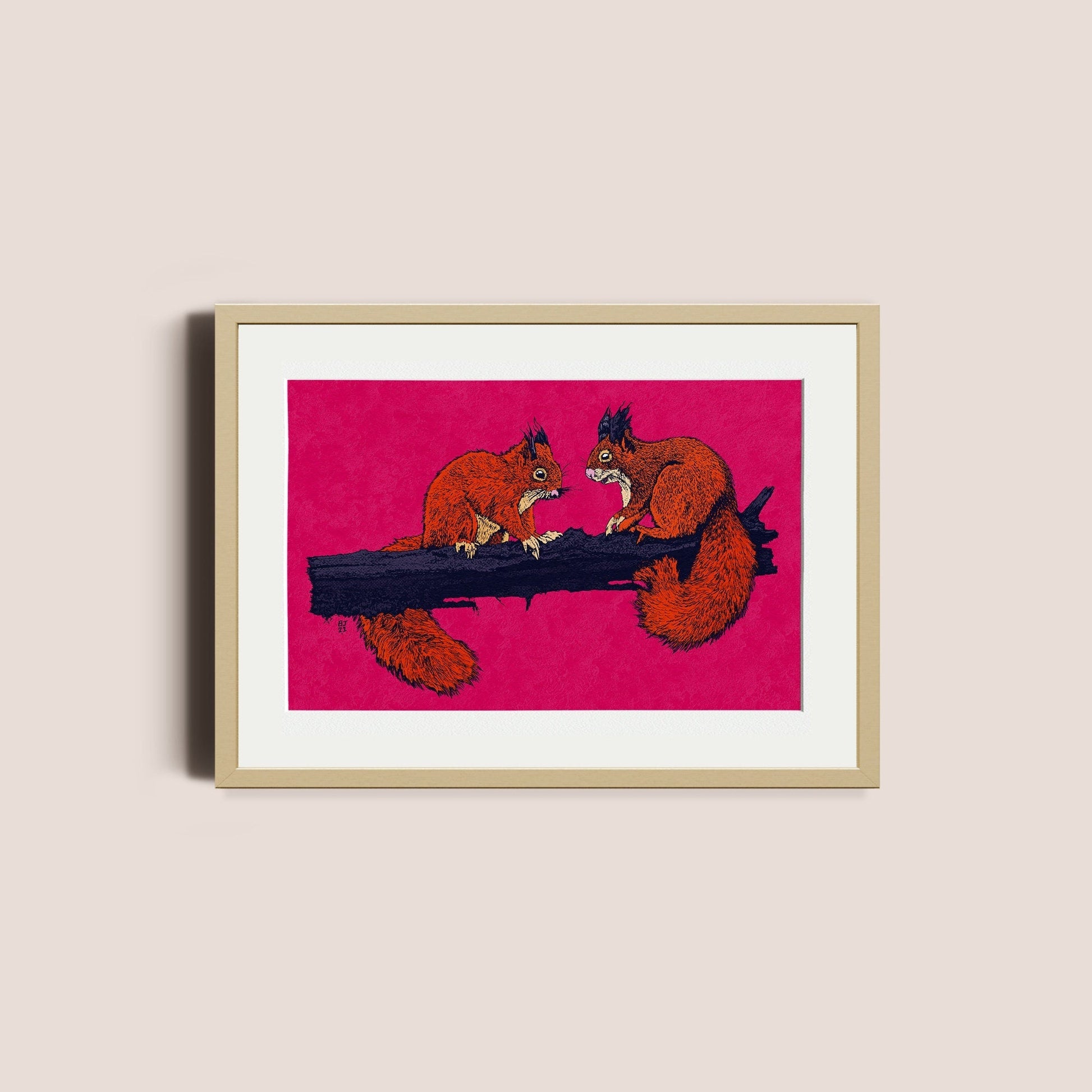 Red squirrels - Bejojoart