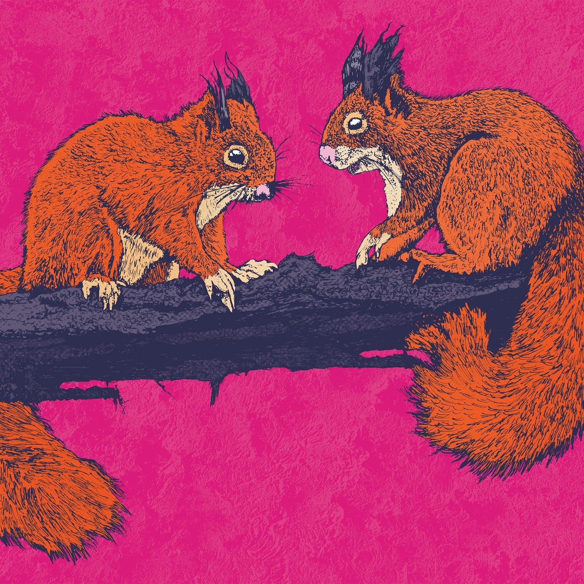 Red squirrels - Bejojoart