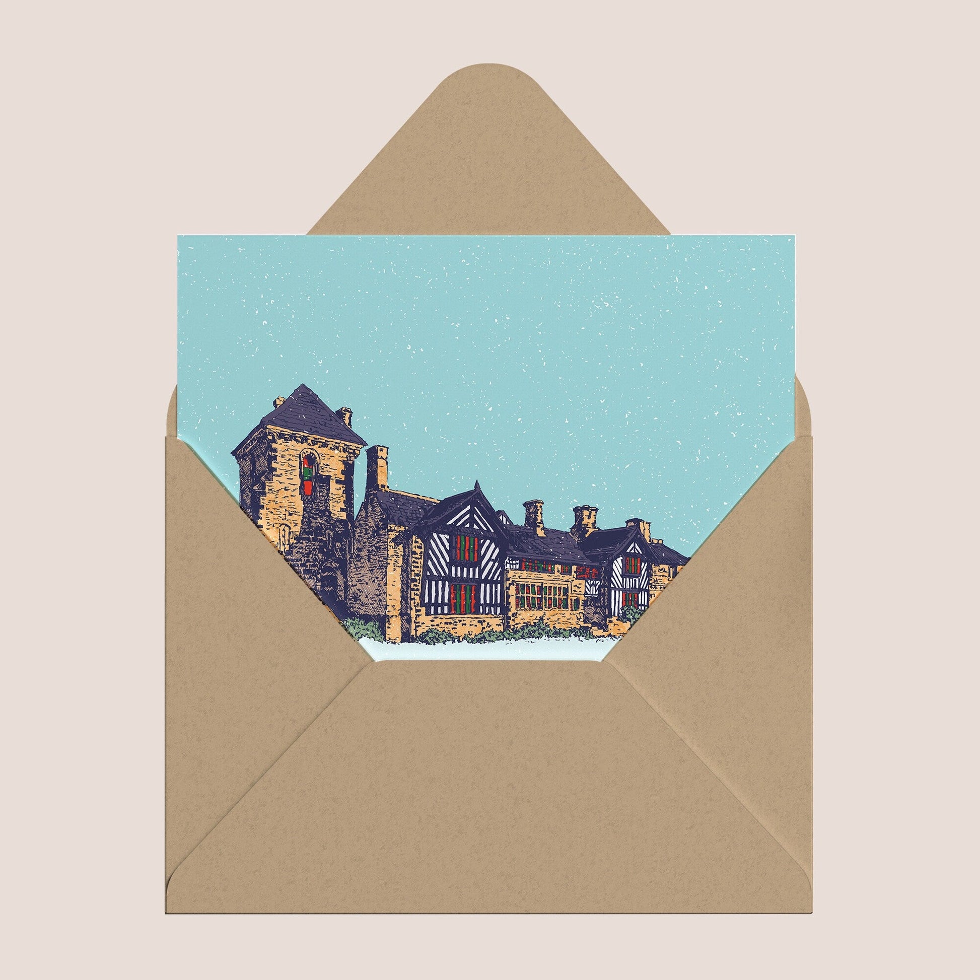 Shibden Hall Christmas Card - Bejojoart