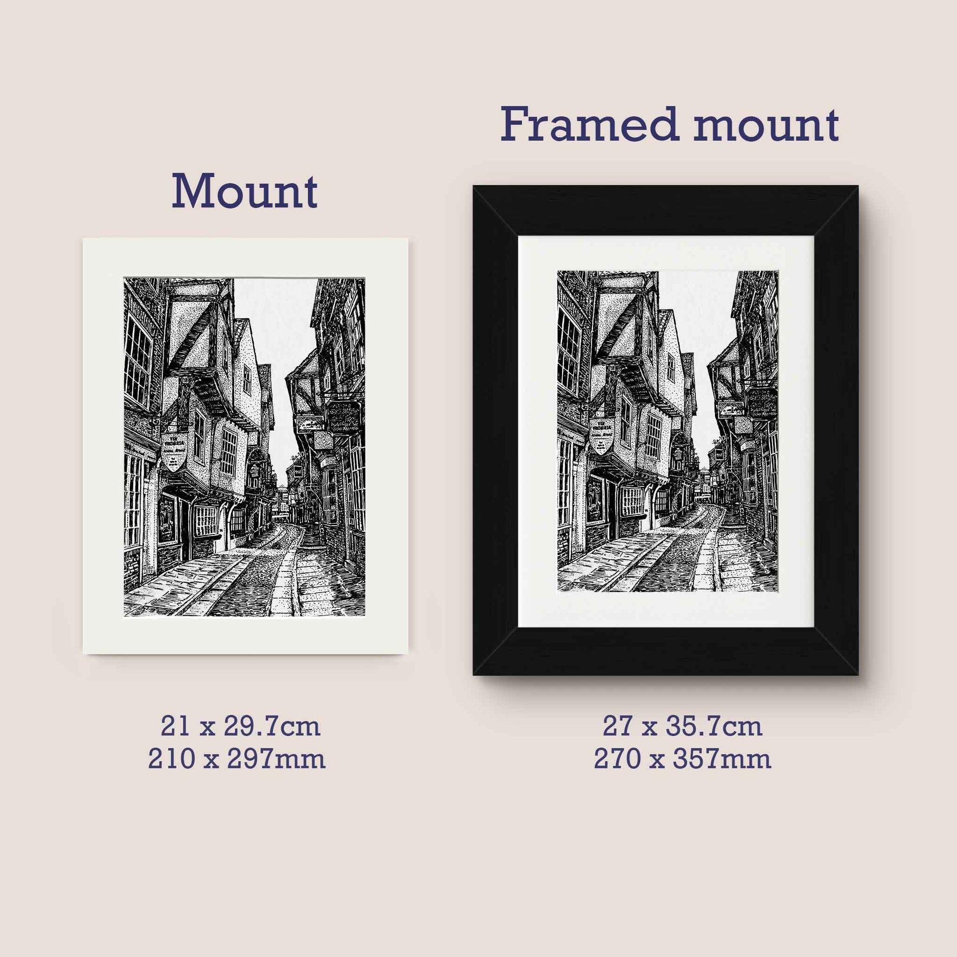 The Shambles Black & White print - Bejojoart