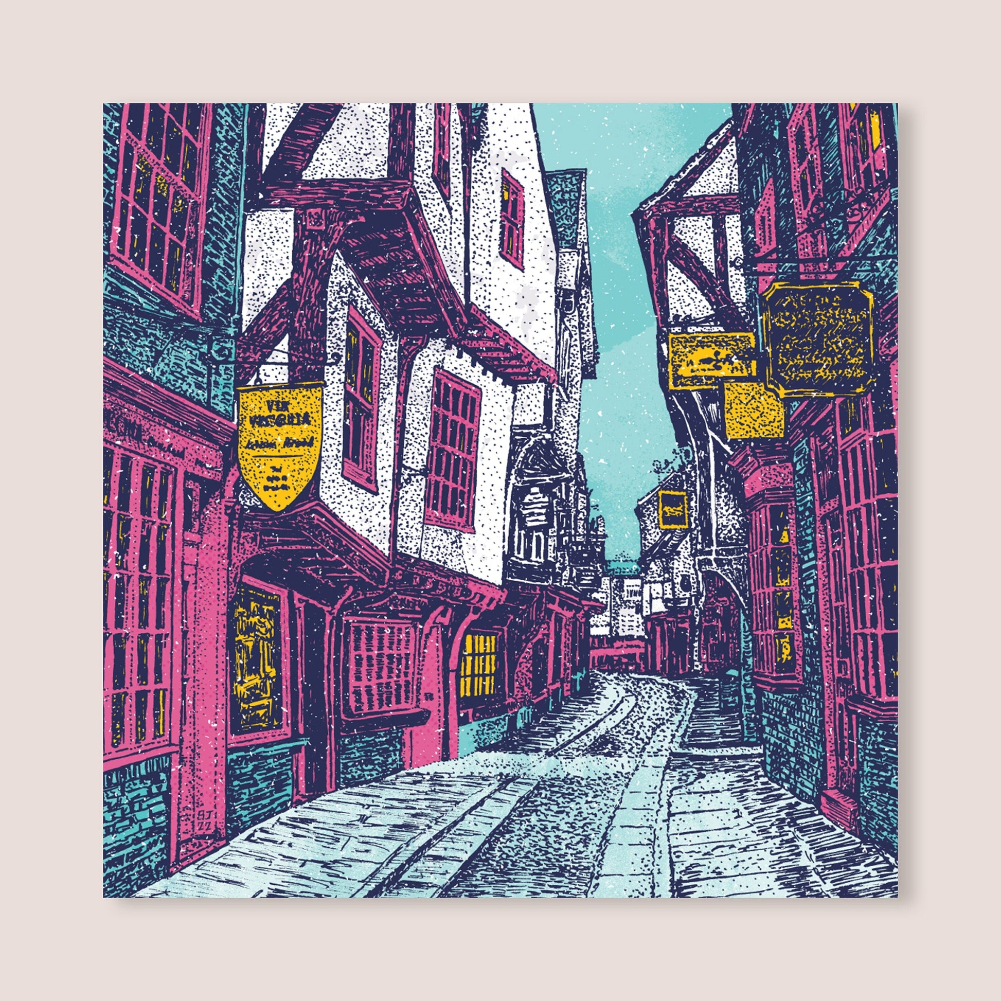 The shambles Christmas card - Bejojoart